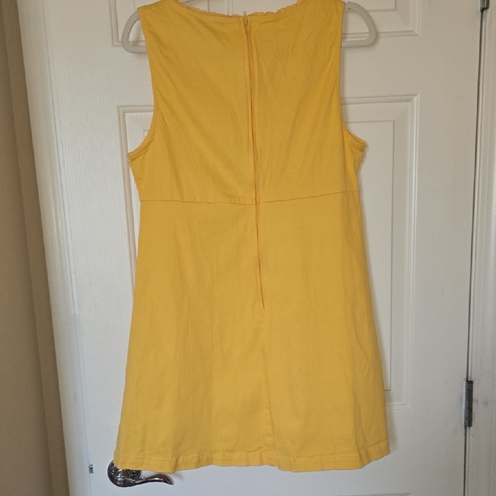 Smak Parlour UNIQUE VINTAGE KAWAII Yellow DRESS CUTE BOLD ARTSY BOLD RETRO LARGE - Picture 11 of 13